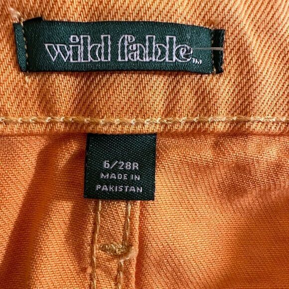 WILD FABLE/TARGET Women’s Denim Highest Rise Mom Shorts Orange Size 6/28 - Picture 4 of 10